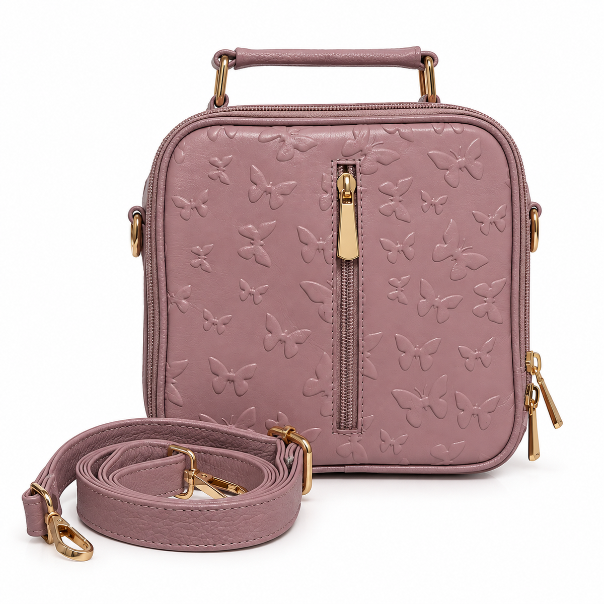 Bolso Manos Libres de Cuero – Diseño Texturizado