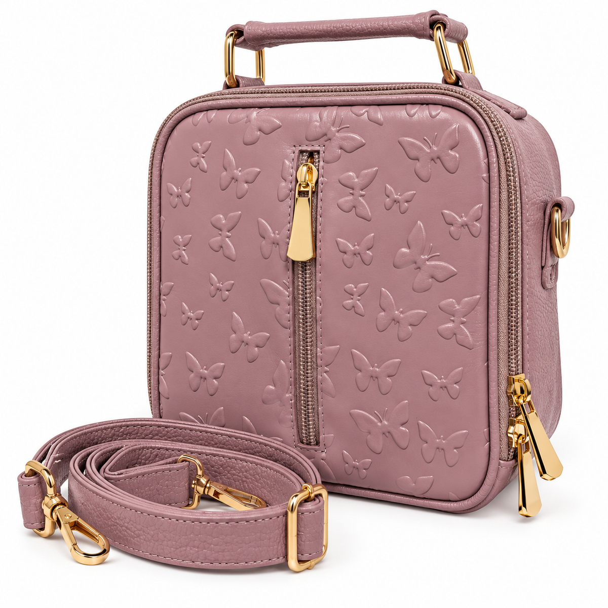 Bolso Manos Libres de Cuero – Diseño Texturizado