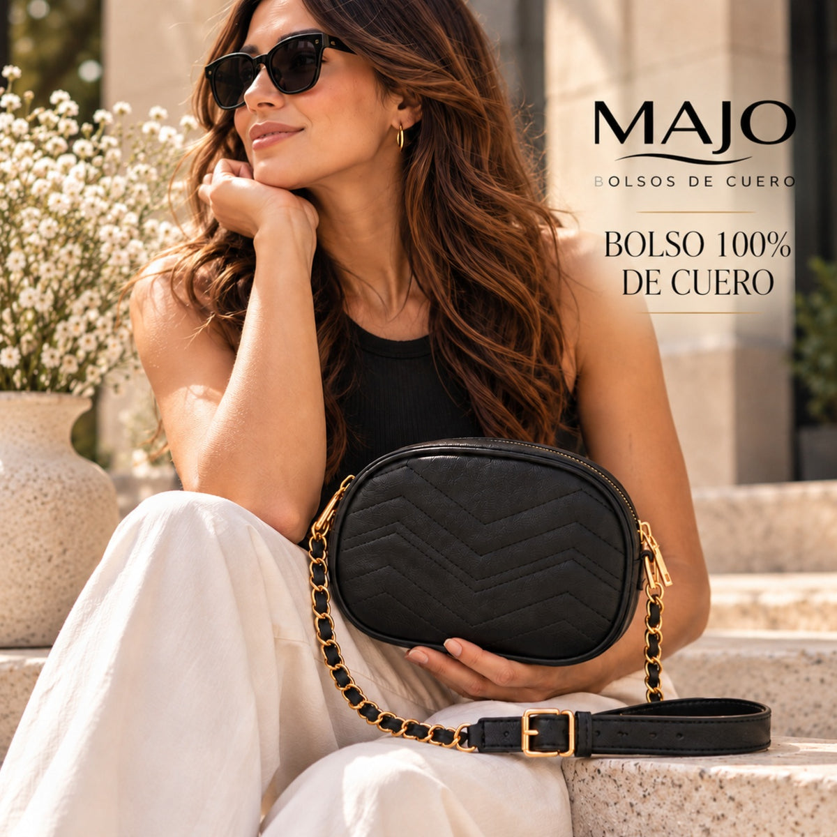 Bolso Manos Libres de Cuero