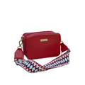 Bolso manos Libres Rojo  100% Cuero