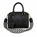 Bolso tipo Bowling Negro 100% cuero