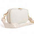 Bolso Crossbody Blanco 100% Cuero