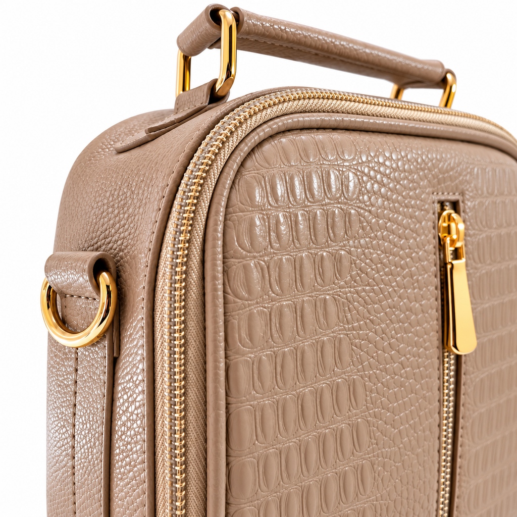Bolso Manos Libres de Cuero – Diseño Texturizado