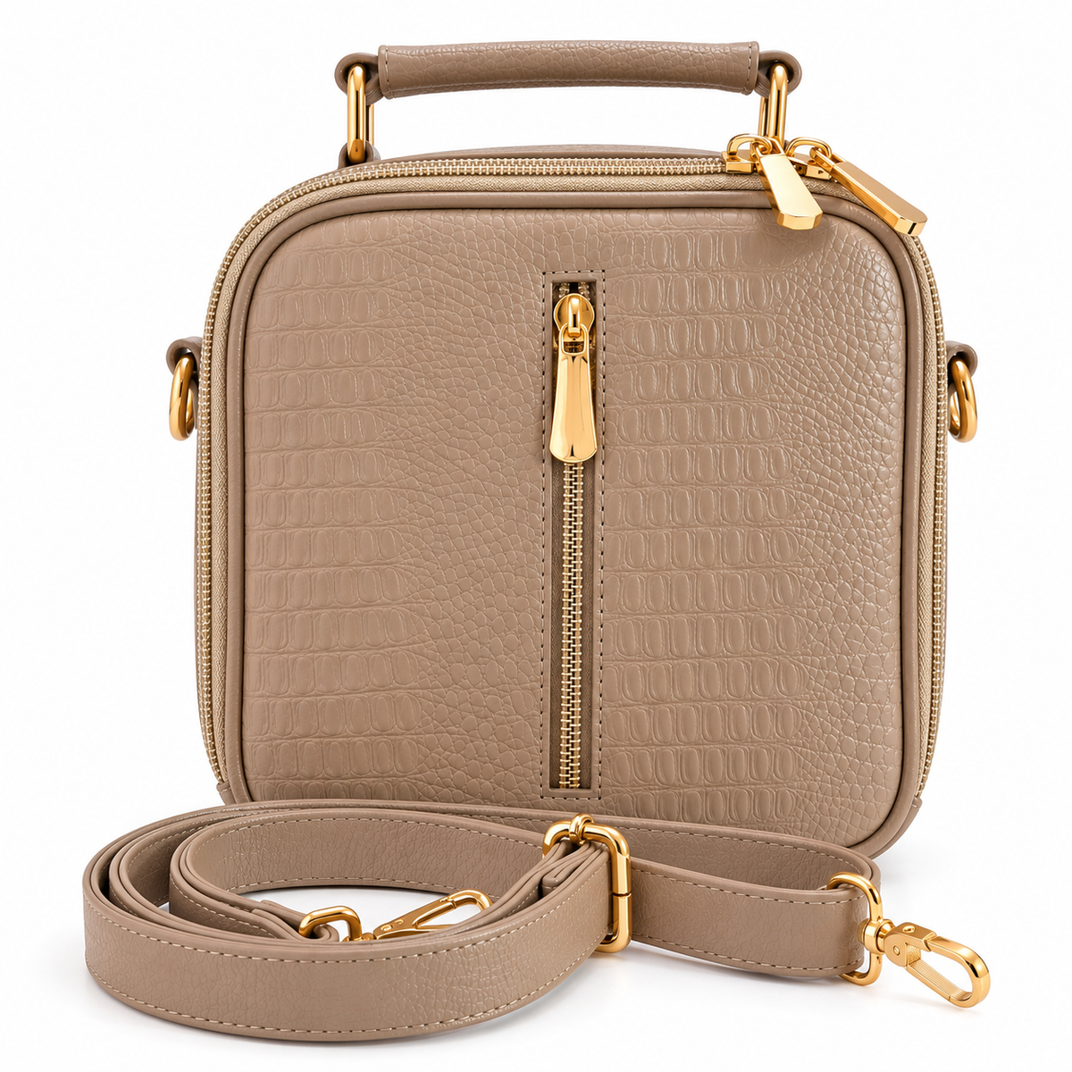 Bolso Manos Libres de Cuero – Diseño Texturizado