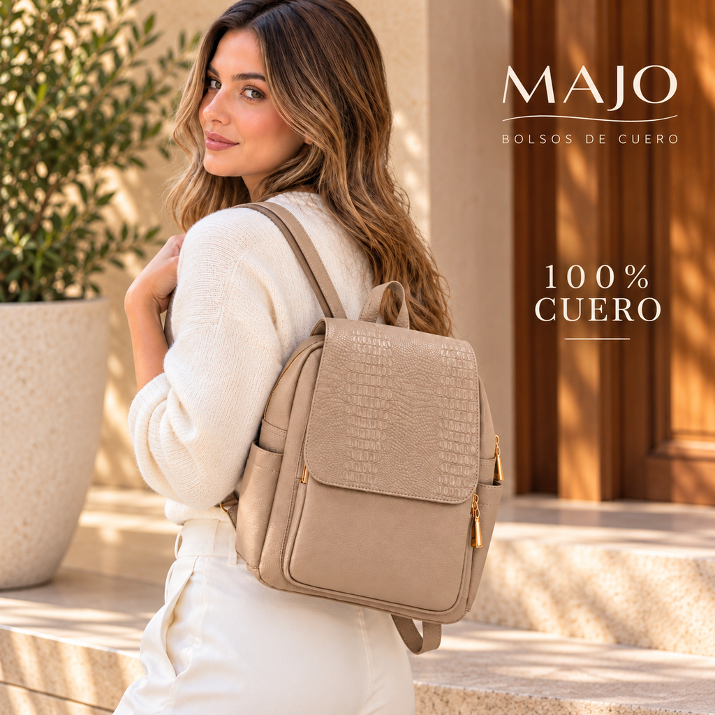 Morral de Cuero – Diseño Texturizado